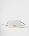 Prada Schultertasche Aus Leder In Weiss