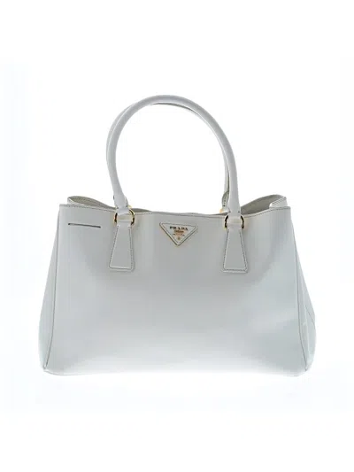Pre-owned Prada Leather Shoulder Bag In White