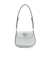 Prada Leather Shoulder Bag In White
