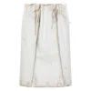 Prada White Leather Skirt In White