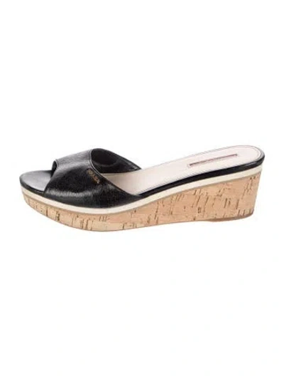 Pre-owned Prada Leather Slides