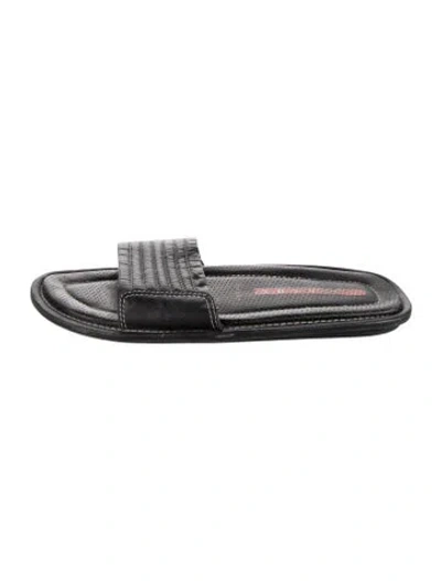 Pre-owned Prada Leather Slides In Multi