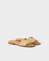 Prada Woman Beige Sandals & Slides In Natural
