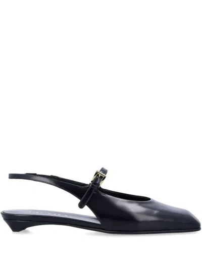 PRADA LEATHER SLINGBACK BALLERINAS