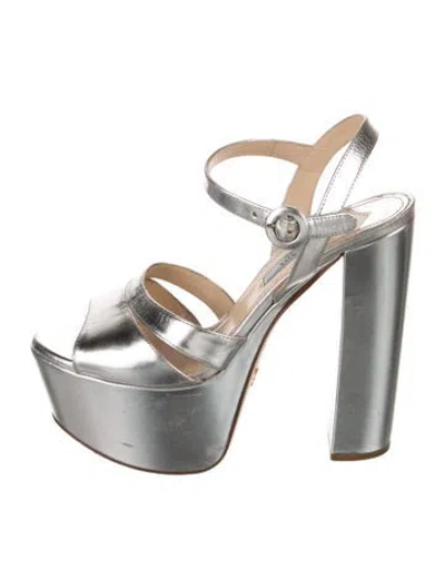 Pre-owned Prada Leather Slingback Pumps