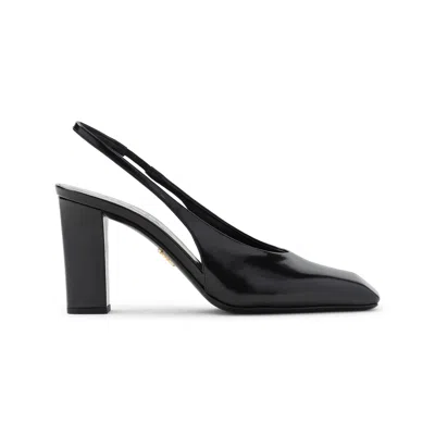 PRADA PRADA LEATHER SLINGBACK PUMPS