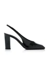 Prada Modellerie Square Toe Slingback Pump In Black
