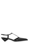 Prada 35 Calf Leather Pumps In Black