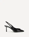 Prada Women Brushed Leather Slingback Pumps In Multi