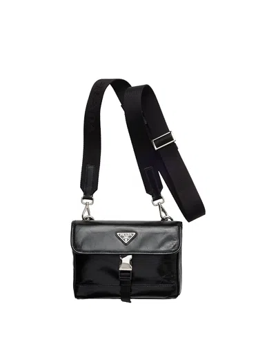 Prada Leather Smartphone Case In Black
