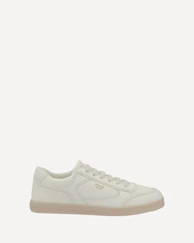 Prada Leather Sneakers In White