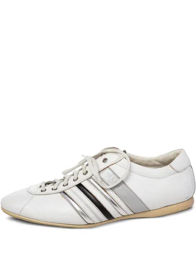 Pre-owned Prada Leather Sneakers