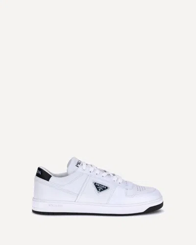 Prada Leather Sneakers In White