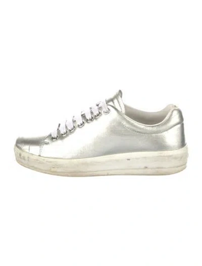 Pre-owned Prada Leather Sneakers