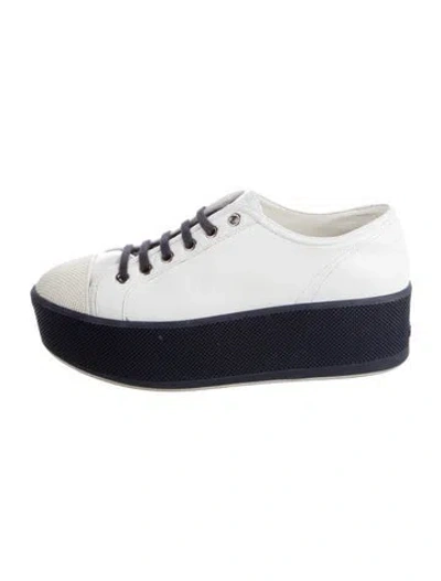 Pre-owned Prada Leather Sneakers