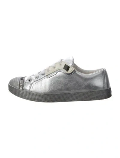 Pre-owned Prada Leather Sneakers