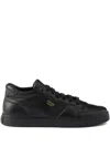 Prada Leather Sneakers In Black