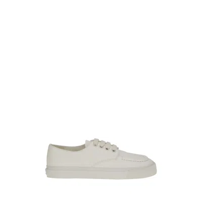 Prada Leather Sneakers In Black