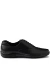 Prada Toblach Leather Penny Loafers In Black