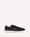Prada Leather Sneakers In Black