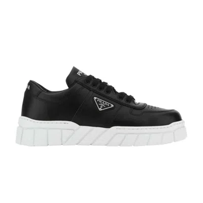 Pre-owned Prada Leather Sneakers 'black'