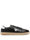 Prada Round Head Low-cut Casual Shoes In Black