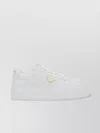 Prada Downtown Bold Leather Platform Sneakers In Neutral