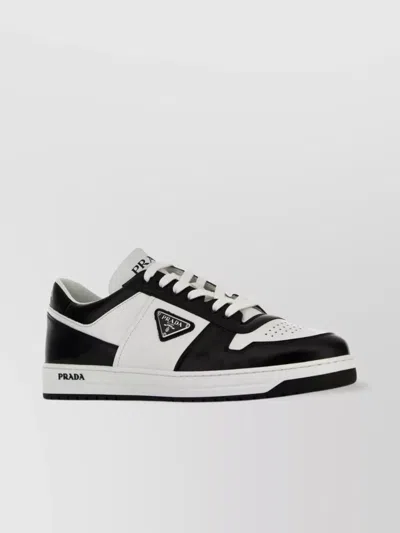 PRADA LEATHER SNEAKERS DOWNTOWN TWO-TONE