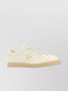 Prada Leather Low-top Sneakers Round Toe