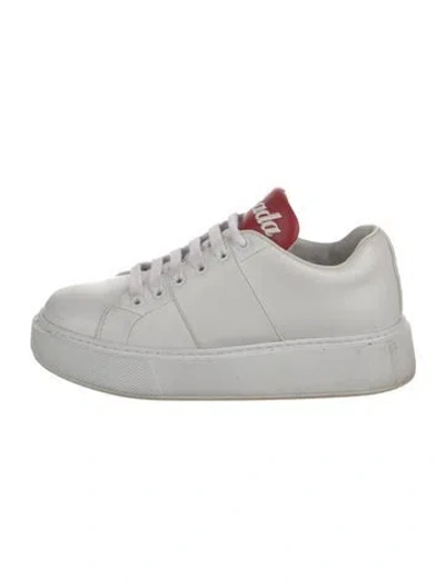 Pre-owned Prada Leather Sneakers In Multi