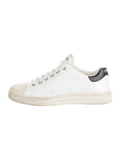 Pre-owned Prada Leather Sneakers In Multi