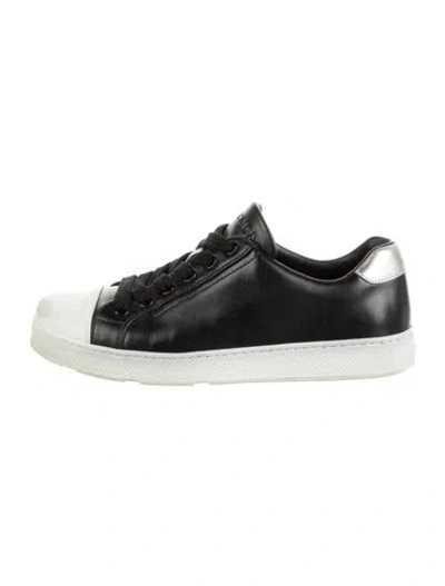 Pre-owned Prada Leather Sneakers In Multi