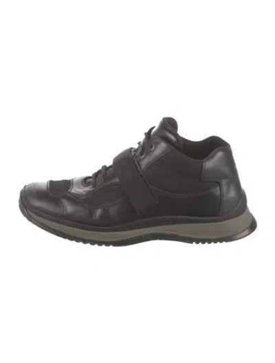 Pre-owned Prada Leather Sneakers In Multi