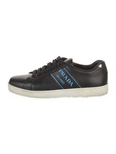 Pre-owned Prada Leather Sneakers In Multi