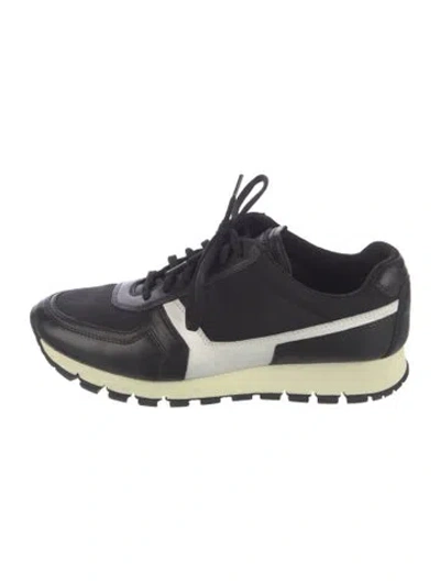 Pre-owned Prada Leather Sneakers In Multi