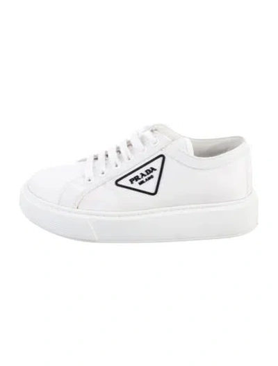 Pre-owned Prada Leather Sneakers In Multi