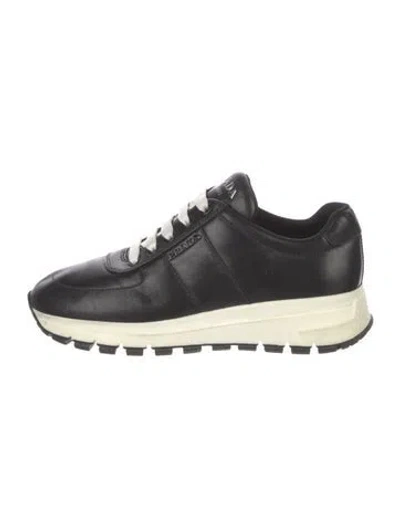 Pre-owned Prada Leather Sneakers In Multi
