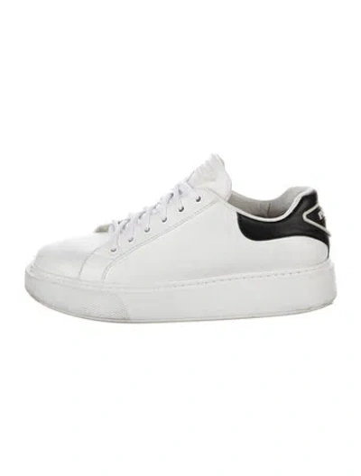 Pre-owned Prada Leather Sneakers In Multi