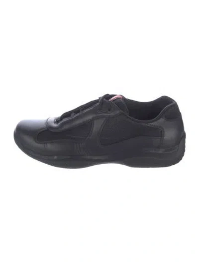 Pre-owned Prada Leather Sneakers In Multi