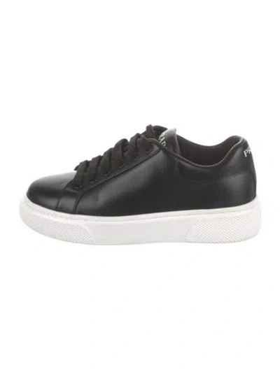 Pre-owned Prada Leather Sneakers In Multi