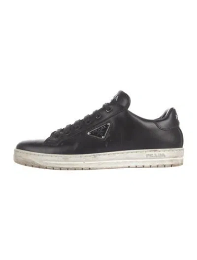 Pre-owned Prada Leather Sneakers In Multi
