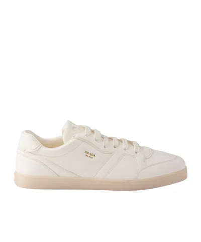 PRADA PRADA ROUND-TOE LACE-UP SNEAKERS