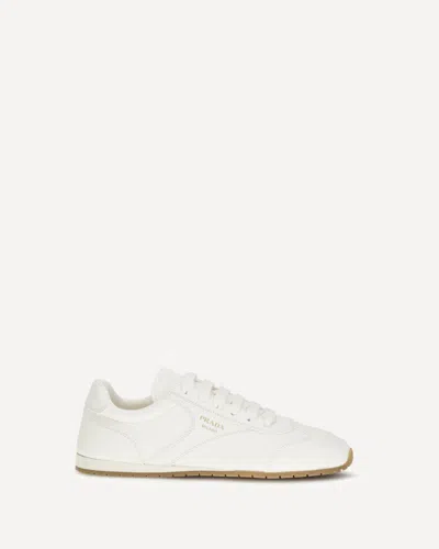Prada Leather Sneakers In White