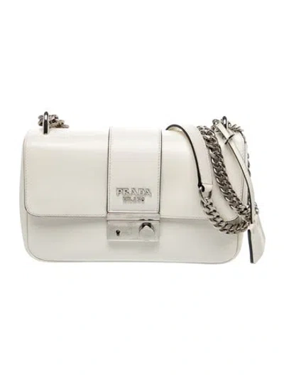 Pre-owned Prada Leather Sound Chain In Neutrals