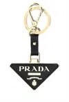 Prada Leather Strap Snap Hook In Gold