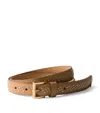 Prada Leather Studded Belt In Brown