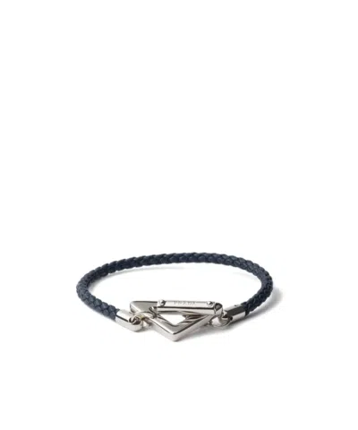 Prada Leather T-bar Bracelet In Black