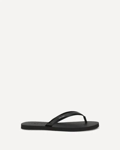 PRADA LEATHER THONG SANDALS