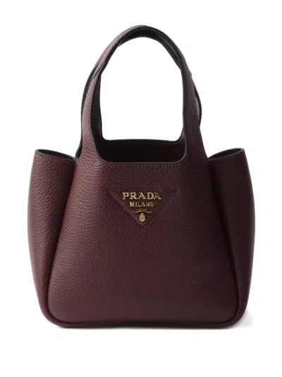 Prada Mini-tasche Mit Henkel In Red