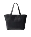 Prada Leather Tote Bag In Black
